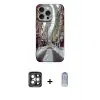 ieg™ iPhone 15 Pro Max Kılıf Nova Doku Prime - Siyah Joko Magic 5D Cam + PVD Metal Kamera Lens - GI