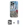 ieg™ iPhone 15 Pro Max Kılıf Nova Doku Prime - Siyah Joko Magic 5D Cam + PVD Metal Kamera Lens - LT