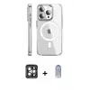 ieg™ iPhone 15 Pro Max Kılıf Nova Doku - Siyah Joko Magic 5D Cam + PVD Metal Kamera Lens - GI