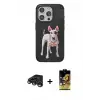 ieg™ iPhone 15 Pro Max Kılıf Nova Form Koleksiyonu - Siyah Buffer Cam Ekran Koruyucu + Raze Metal Kamera Lens - TMGI