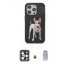 ieg™ iPhone 15 Pro Max Kılıf Nova Form Koleksiyonu - Siyah Joko Magic 5D Cam + PVD Metal Kamera Lens - LT