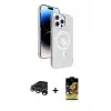 ieg™ iPhone 15 Pro Max Kılıf Nova Modern Prime - Siyah Buffer Cam Ekran Koruyucu + Raze Metal Kamera Lens - GS