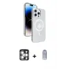 ieg™ iPhone 15 Pro Max Kılıf Nova Modern Prime - Siyah Joko Magic 5D Cam + PVD Metal Kamera Lens - GS