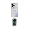ieg™ iPhone 15 Pro Max Kılıf Pusula Form - Siyah 360 Mat Full Body Arka Koruyucu