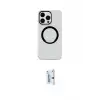ieg™ iPhone 15 Pro Max Kılıf Pusula Form - Siyah Bilvis 0.18mm Plus Cam Ekran Koruyucu