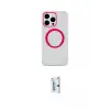 ieg™ iPhone 15 Pro Max Kılıf Pusula Form - Siyah Bilvis 0.18mm Plus Cam Ekran Koruyucu