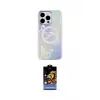 ieg™ iPhone 15 Pro Max Kılıf Pusula Form - Siyah Buffer Hayalet Cam Ekran Koruyucu