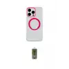 ieg™ iPhone 15 Pro Max Kılıf Pusula Form - Siyah Joko Magic 5D Hayalet Cam