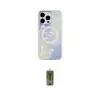 ieg™ iPhone 15 Pro Max Kılıf Pusula Form - Siyah Joko Magic 5D Hayalet Cam