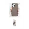 ieg™ iPhone 15 Pro Max Kılıf Pusula Modern - Siyah Bilvis 3D Mat Cam Ekran Koruyucu