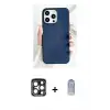 ieg™ iPhone 15 Pro Max Kılıf Pusula Modern - Siyah Joko Magic 5D Cam + PVD Metal Kamera Lens - LT