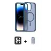 ieg™ iPhone 15 Pro Max Kılıf Siluet Minimal Prime - Siyah Joko Magic 5D Cam + PVD Metal Kamera Lens - GI