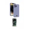 ieg™ iPhone 15 Pro Max Kılıf Vadi Çizgi Prime - Şeffaf 360 Full Body Arka Koruyucu