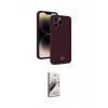 ieg™ iPhone 15 Pro Max Kılıf Vadi Çizgi Prime - Siyah Bilvis 3D Mat Cam Ekran Koruyucu