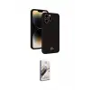 ieg™ iPhone 15 Pro Max Kılıf Vadi Çizgi Prime - Siyah Bilvis 3D Mat Cam Ekran Koruyucu