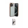 ieg™ iPhone 15 Pro Max Kılıf Vadi Minimal - Siyah Bilvis 3D Mat Cam Ekran Koruyucu