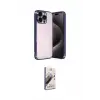 ieg™ iPhone 15 Pro Max Kılıf Vadi Minimal - Siyah Bilvis 3D Mat Cam Ekran Koruyucu