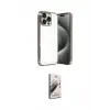 ieg™ iPhone 15 Pro Max Kılıf Vadi Minimal - Siyah Bilvis 3D Mat Cam Ekran Koruyucu