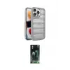 ieg™ iPhone 15 Pro Max Kılıf Yadigar Doku Özel Seri - Şeffaf 360 Full Body Arka Koruyucu