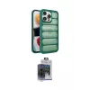 ieg™ iPhone 15 Pro Max Kılıf Yadigar Doku Özel Seri - Siyah Vanessa Magic Cam