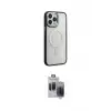 ieg™ iPhone 15 Pro Max Kılıf Yankı Işık Özel Seri - Siyah Vanessa Magic Hayalet Cam