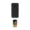 ieg™ iPhone 15 Pro Max Kılıf Zirve Işık Serisi - Siyah Buffer Cam Ekran Koruyucu