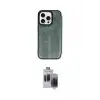 ieg™ iPhone 15 Pro Max Kılıf Zirve Yansıma Serisi - Siyah Vanessa Magic Hayalet Cam