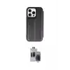 ieg™ iPhone 15 Pro Max Kılıf Zirve Yansıma Serisi - Siyah Vanessa Magic Hayalet Cam