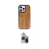 ieg™ iPhone 15 Pro Max Kılıf Zirve Yansıma Serisi - Siyah Vanessa Magic Hayalet Cam