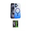 ieg™ iPhone 16 Kılıf Ahenk Doku Özel Seri - Şeffaf 360 Full Body Arka Koruyucu