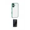ieg™ iPhone 16 Kılıf Vadi Minimal - Siyah 3D Antistatik Hayalet Cam Ekran Koruyucu