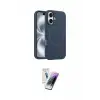 ieg™ iPhone 16 Kılıf Yankı Form Serisi - Şeffaf Pasifik Cam Ekran Koruyucu