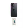 ieg™ iPhone 16 Plus Kılıf Akış Çizgi Koleksiyonu - Şeffaf Pasifik Cam Ekran Koruyucu