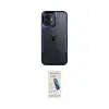 ieg™ iPhone 16 Plus Kılıf Akış Çizgi Koleksiyonu - Şeffaf Pasifik Cam Ekran Koruyucu
