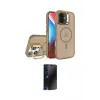 ieg™ iPhone 16 Plus Kılıf Akış Form - Siyah 3D Antistatik Hayalet Cam Ekran Koruyucu