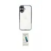 ieg™ iPhone 16 Plus Kılıf Vadi Minimal - Şeffaf Pasifik Cam Ekran Koruyucu