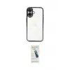 ieg™ iPhone 16 Plus Kılıf Vadi Minimal - Şeffaf Pasifik Cam Ekran Koruyucu