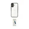 ieg™ iPhone 16 Plus Kılıf Vadi Minimal - Şeffaf Pasifik Cam Ekran Koruyucu