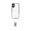 ieg™ iPhone 16 Plus Kılıf Vadi Minimal - Siyah Bilvis 3D Cam Ekran Koruyucu