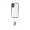 ieg™ iPhone 16 Plus Kılıf Vadi Minimal - Siyah Bilvis 3D Cam Ekran Koruyucu