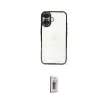 ieg™ iPhone 16 Plus Kılıf Vadi Minimal - Siyah Bilvis 3D Cam Ekran Koruyucu
