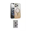ieg™ iPhone 16 Pro Kılıf Ahenk Doku Özel Seri - Siyah Bilvis 3D Mat Cam Ekran Koruyucu