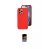 ieg™ iPhone 16 Pro Kılıf Ahenk Serisi - Siyah Buffer Hayalet Cam Ekran Koruyucu