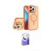 ieg™ iPhone 16 Pro Kılıf Akış Form - Siyah Bilvis 5in1 5D Magic Hayalet Cam Ekran Koruyucu