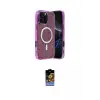 ieg™ iPhone 16 Pro Kılıf Eksen Çizgi - Siyah Buffer Hayalet Cam Ekran Koruyucu