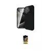 ieg™ iPhone 16 Pro Kılıf Eksen Form Prime - Siyah Buffer Cam Ekran Koruyucu