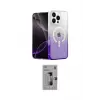 ieg™ iPhone 16 Pro Kılıf Eksen Minimal Özel Seri - Siyah Bilvis 3D Mat Cam Ekran Koruyucu
