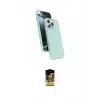 ieg™ iPhone 16 Pro Kılıf İz Işık Koleksiyonu - Siyah Buffer Cam Ekran Koruyucu