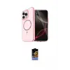 ieg™ iPhone 16 Pro Kılıf Kıvılcım Form Prime - Siyah Buffer Hayalet Cam Ekran Koruyucu