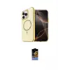 ieg™ iPhone 16 Pro Kılıf Kıvılcım Form Prime - Siyah Buffer Hayalet Cam Ekran Koruyucu